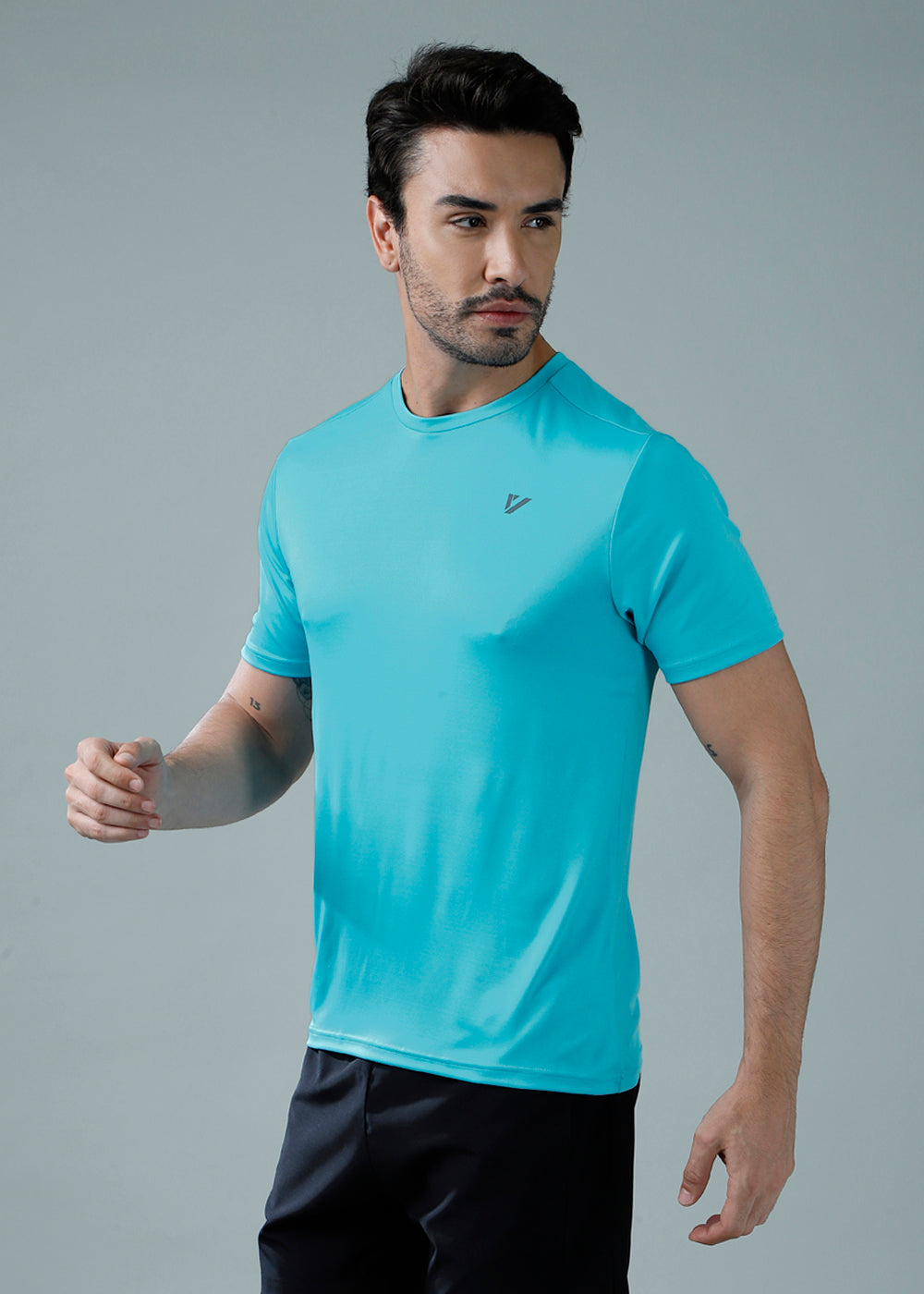 Half Sleeve Tee Turquoise