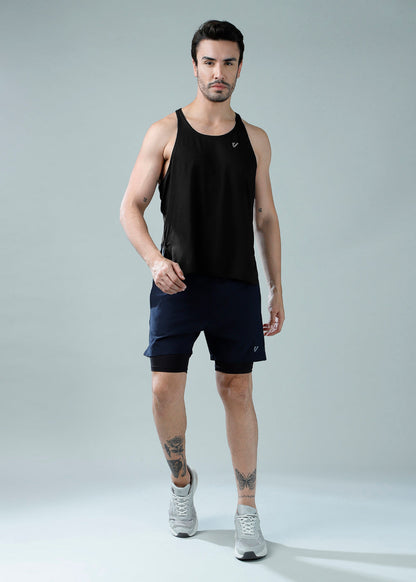 Racer Back Vest Black