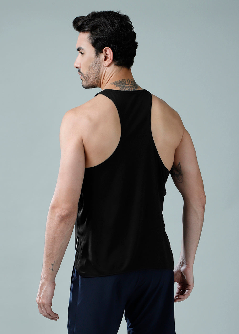 Racer Back Vest Black