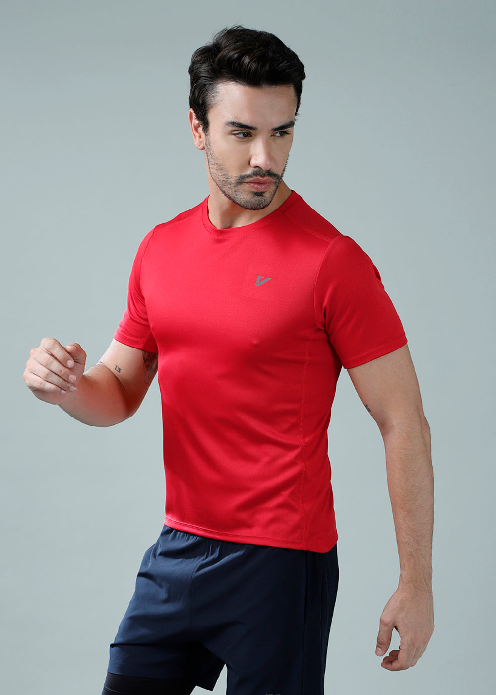 Half Sleeve Tee Red