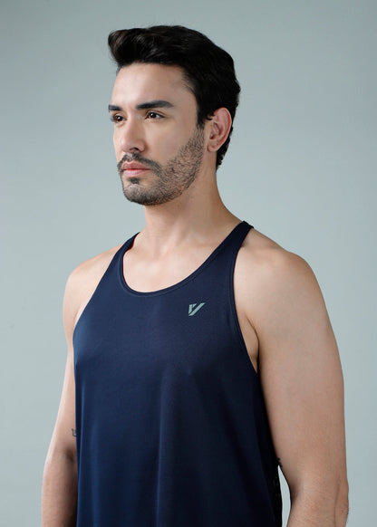 Racer Back Vest Navy