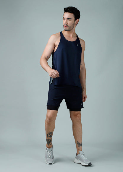 Racer Back Vest Navy