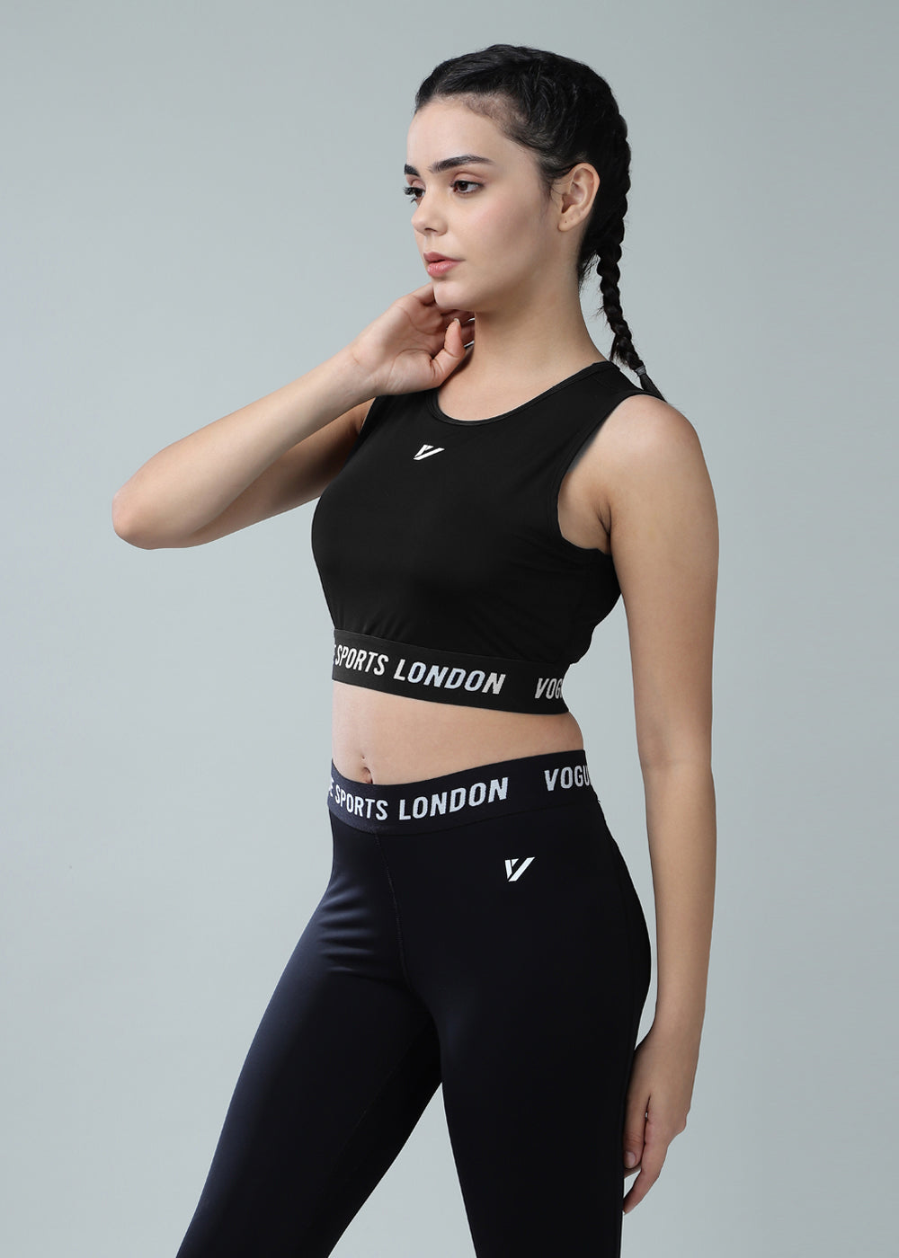 BrandBoost Crop Top Black