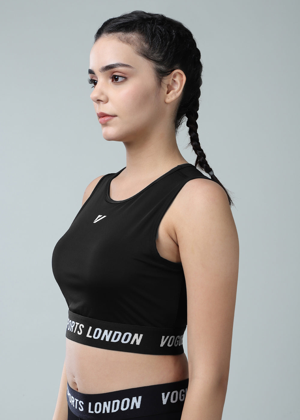 BrandBoost Crop Top Black