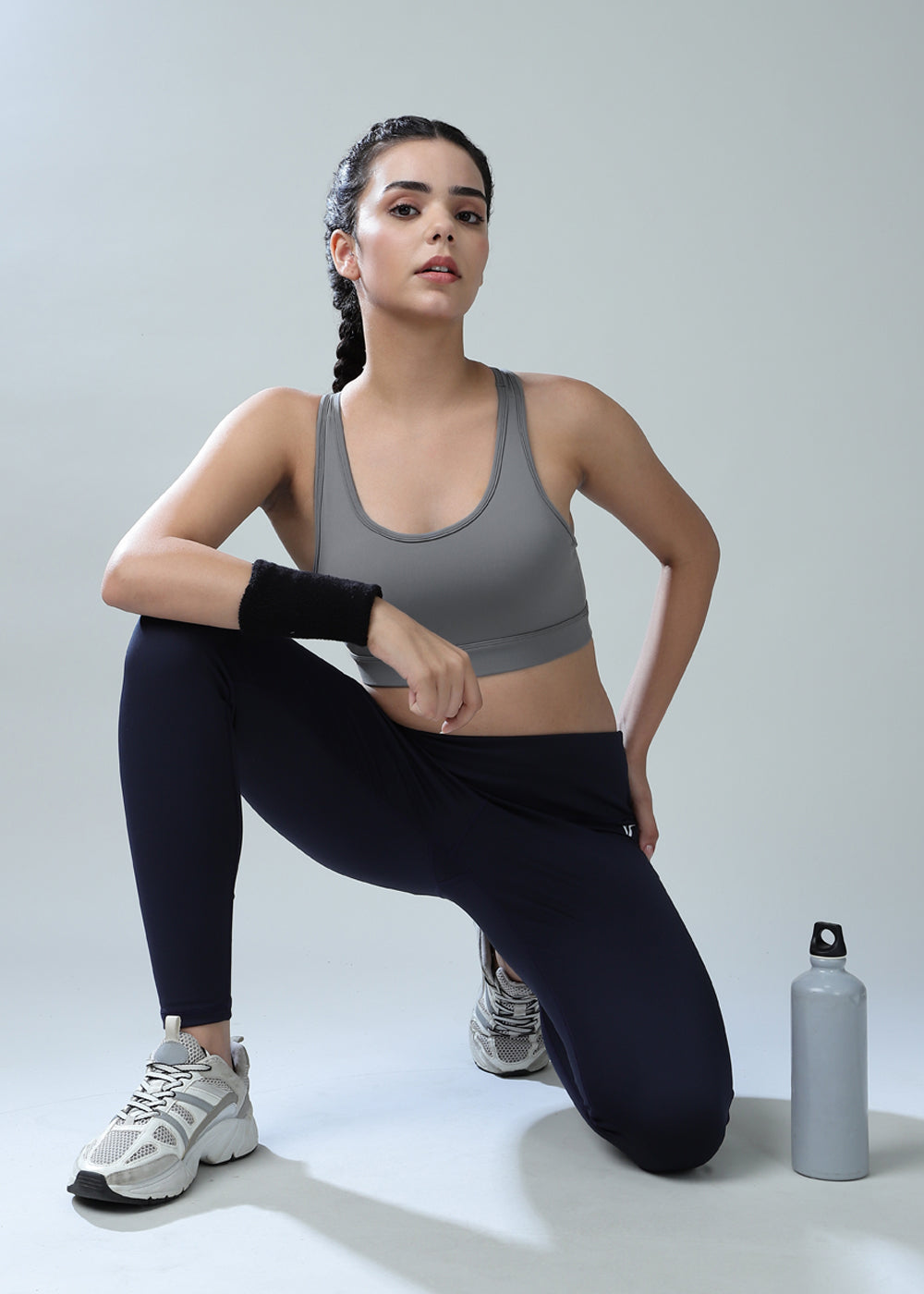 Active Premium Sports Bra Grey