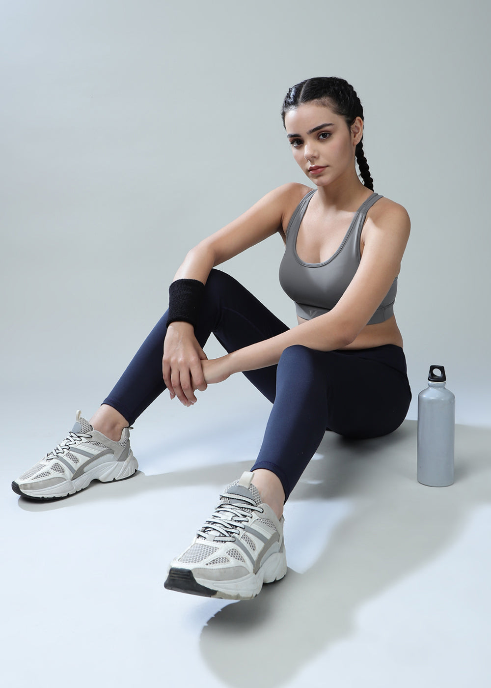 Active Premium Sports Bra Grey