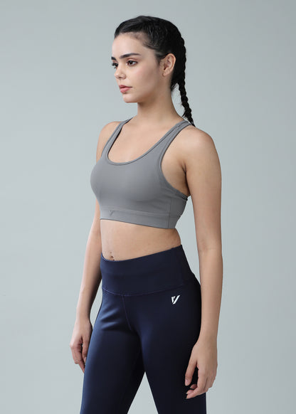 Active Premium Sports Bra Grey