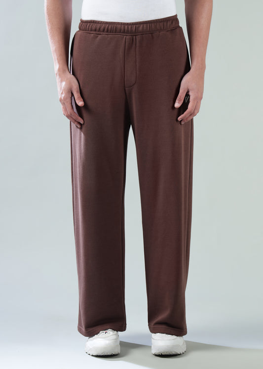 Loose Fit Track Pants Brown