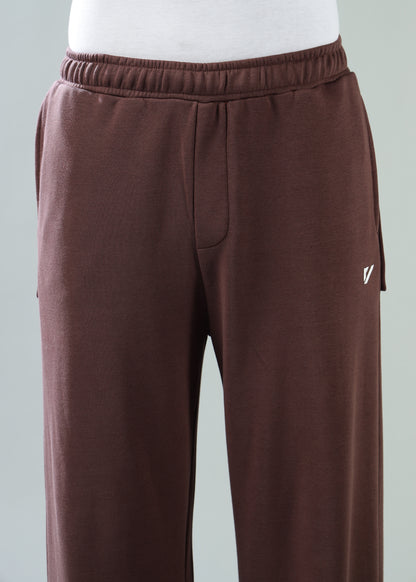 Loose Fit Track Pants Brown