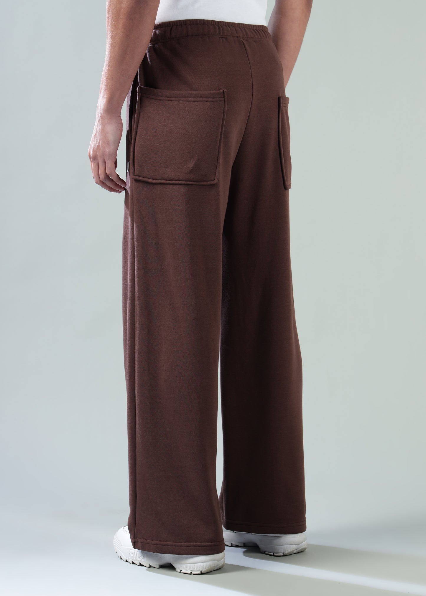 Loose Fit Track Pants Brown