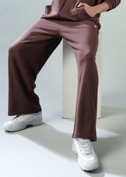 Loose Fit Track Pants Brown
