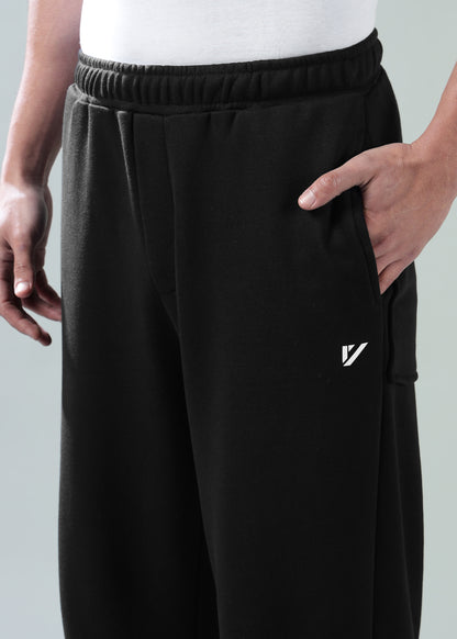 Loose Fit Track Pants Black