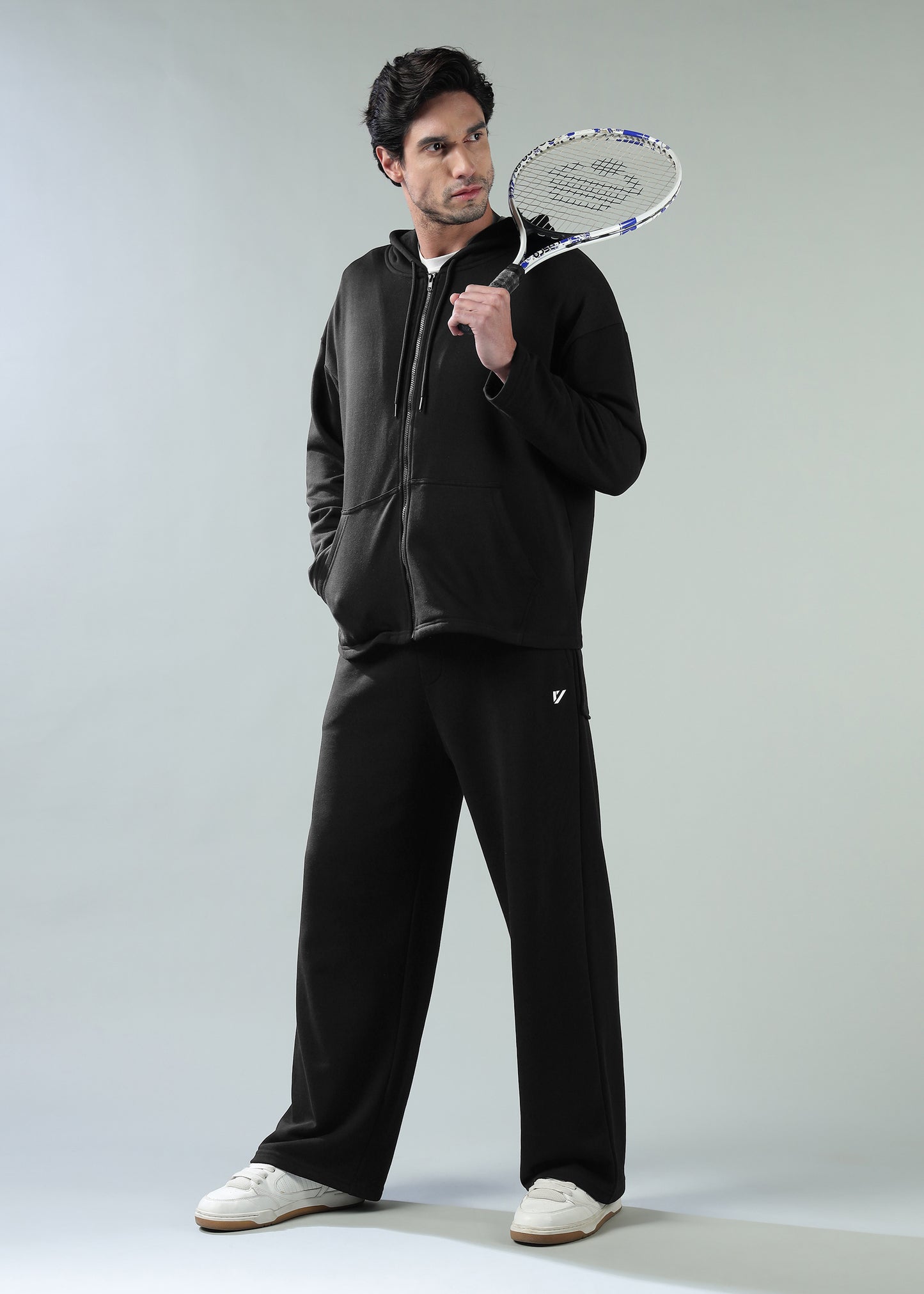 Loose Fit Track Pants Black