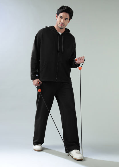 Loose Fit Track Pants Black
