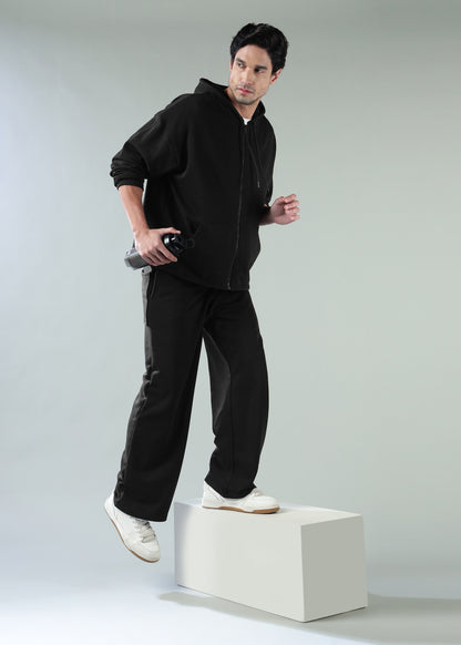 Loose Fit Track Pants Black