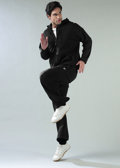 Loose Fit Track Pants Black
