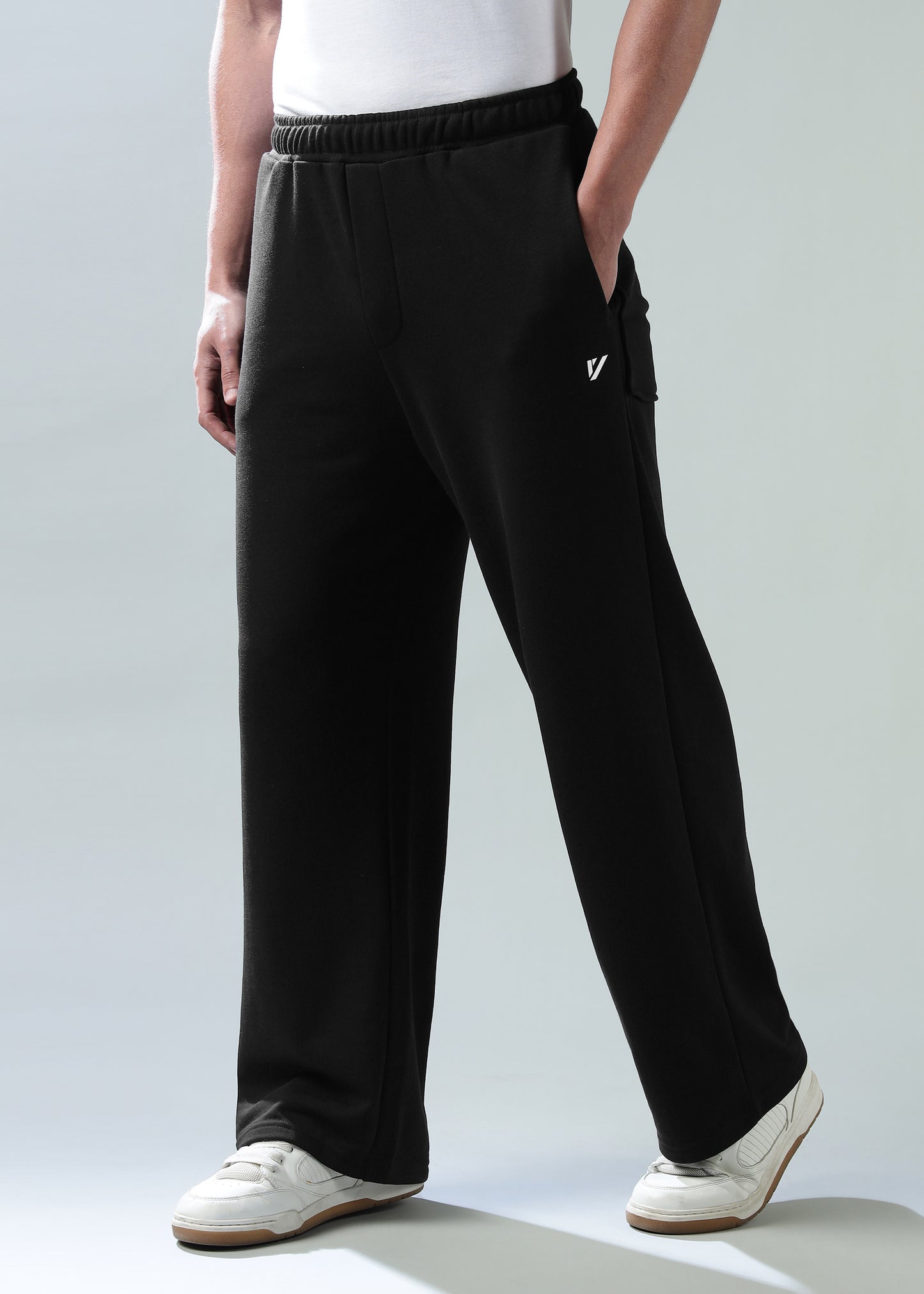 Loose Fit Track Pants Black