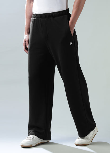 Loose Fit Track Pants Black