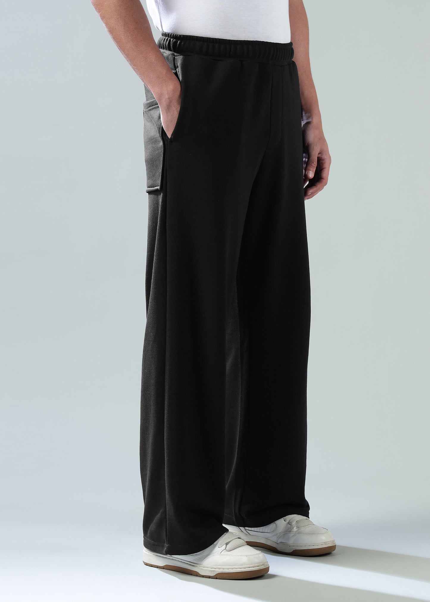 Loose Fit Track Pants Black