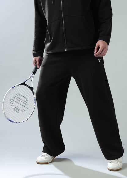 Loose Fit Track Pants Black