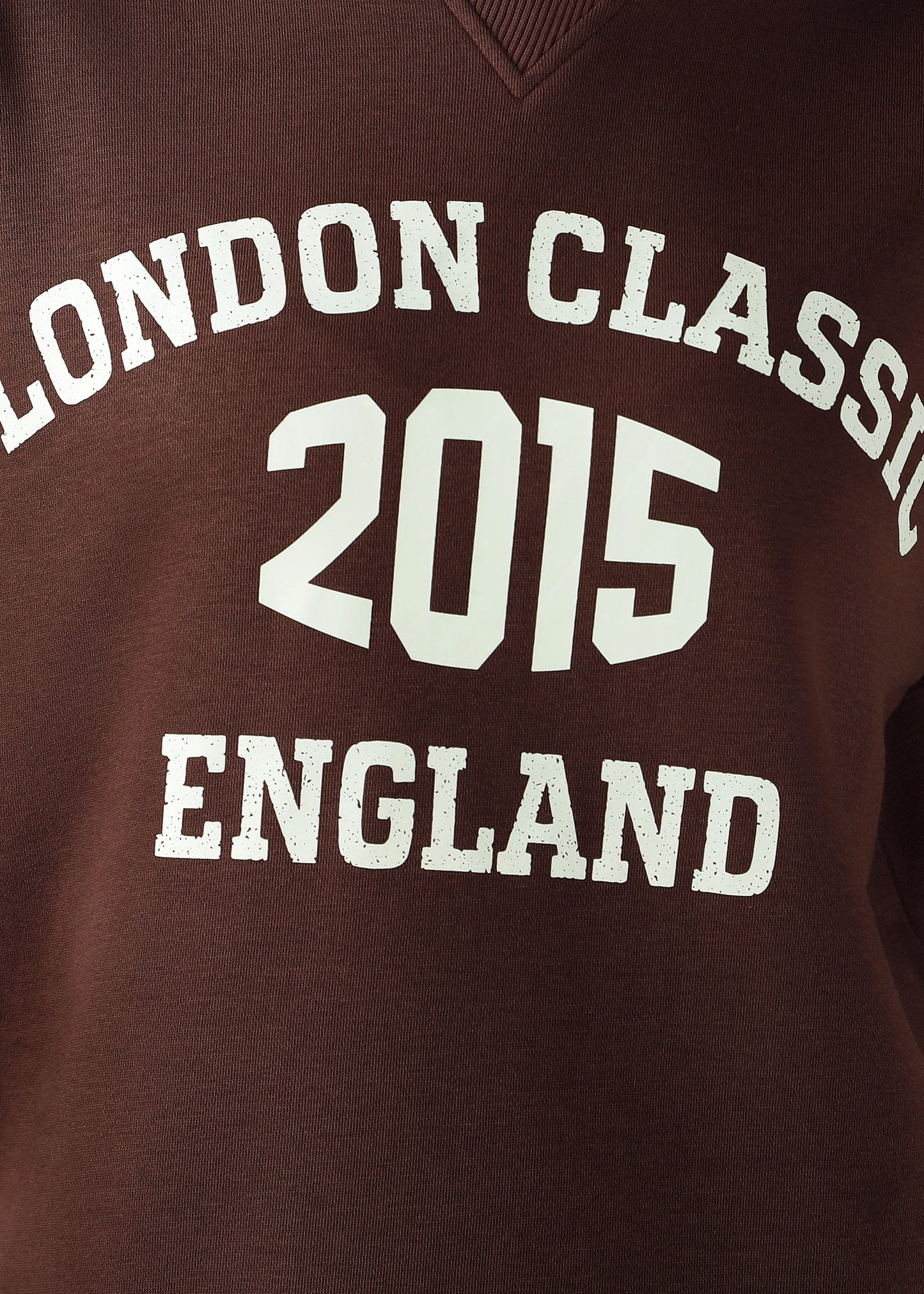 Oversized athleisure tee Brown